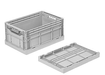 Pojemnik składany Clever-Retail-Box 600 x 400 x 285 mm - Plastikowy pojemnik składany do e-handlu - Clever-Retail-Box