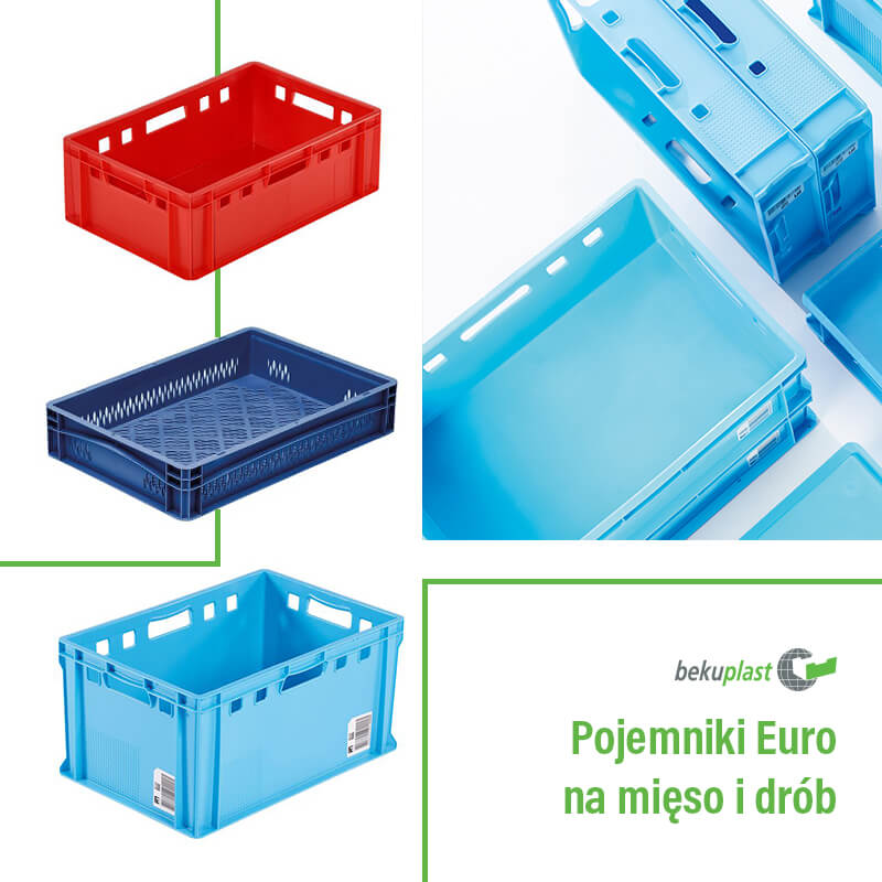 Bezpieczny transport mięsa i drobiu w pojemnikach plastikowych - grafika Blog